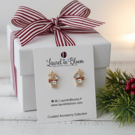 A Very Blustery Day Reindeer Earrings