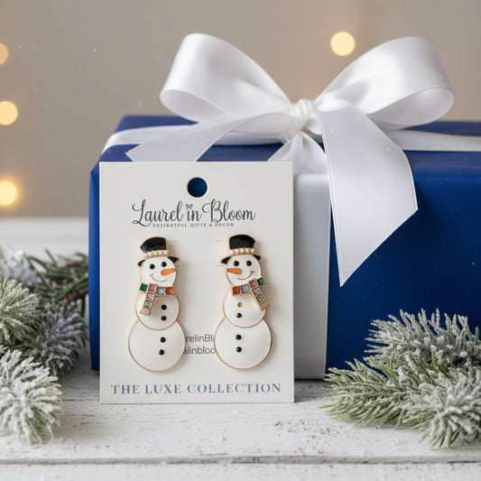 Frosty’s Finest Snowman Earrings