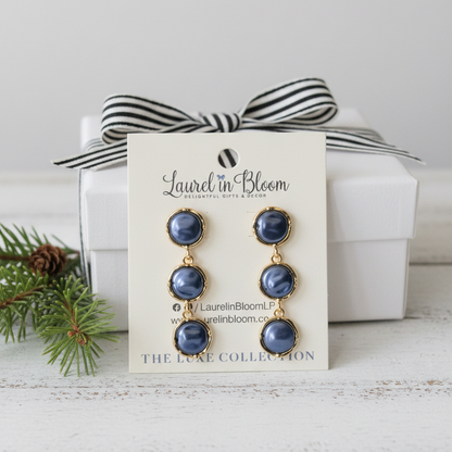 Lucille Trio Drop Earrings