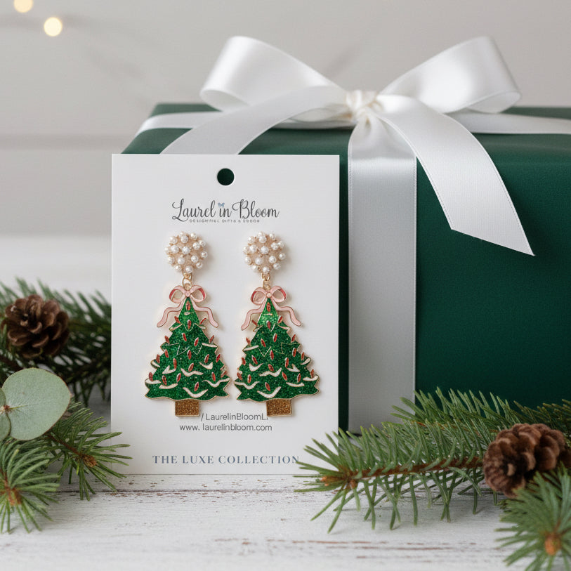 Ribbon & Pearls Christmas Tree Drops