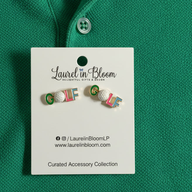 Golf Girl Stud Earrings