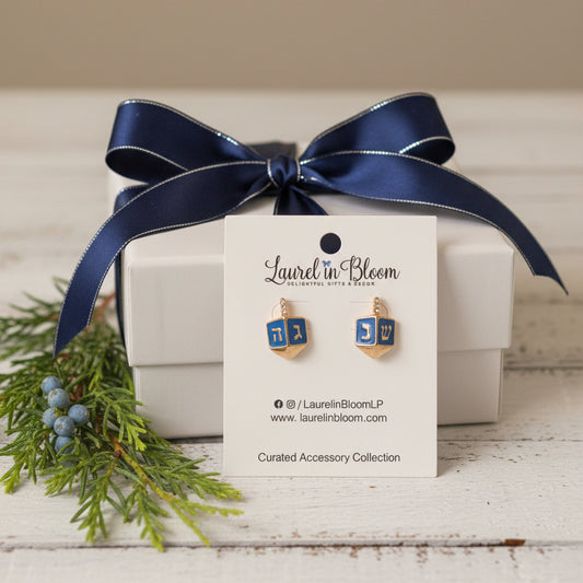 Dancing Dreidel Earrings