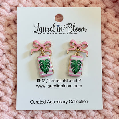 Monstera Muse Bow Drops