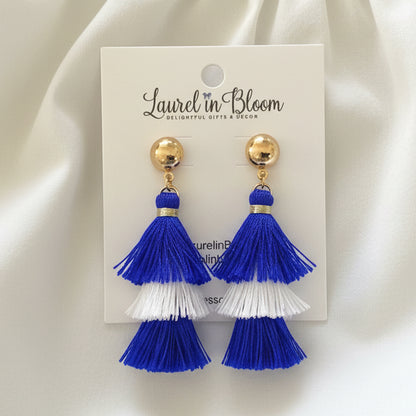 Bristol Color Block Spirit Tassel Earrings