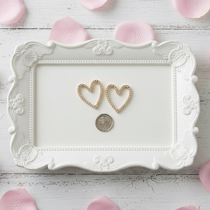 Be Still My Heart! Channel Set Earrings