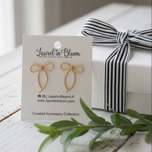 Classic Rope Bow Earrings