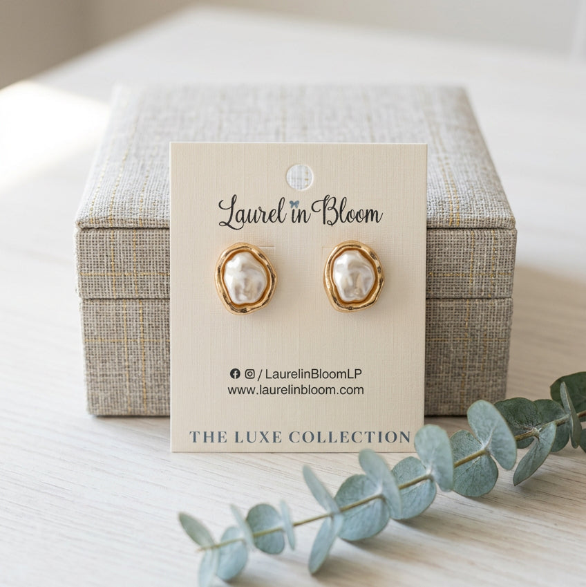 Simone Heirloom Pearl Studs