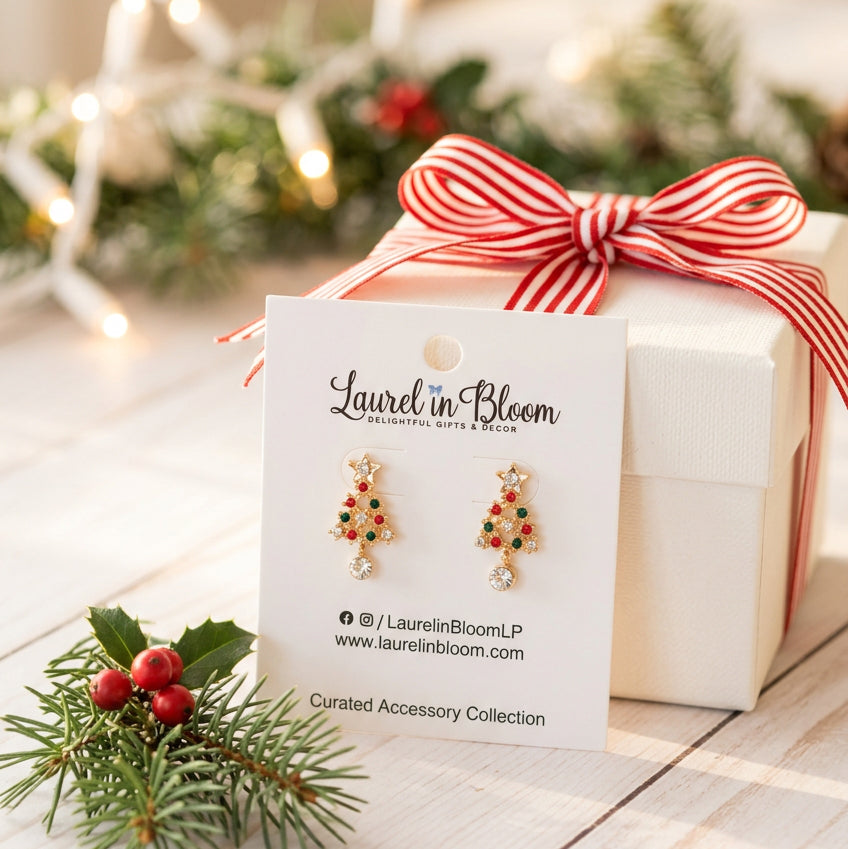 Teeny Tiny Trees Christmas Earrings