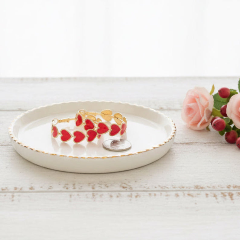 Big Hearted Hoop Earrings