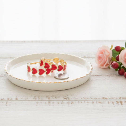 Big Hearted Hoop Earrings