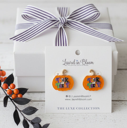 Halloween Hijinks Pumpkin Studs