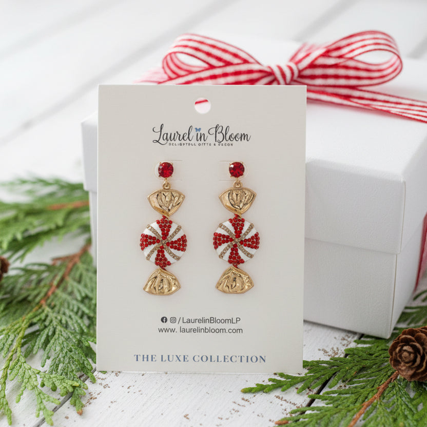 Christmas Confections Candy Drop Earrings