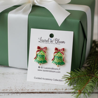 Winter Wonderland Christmas Tree Earrings