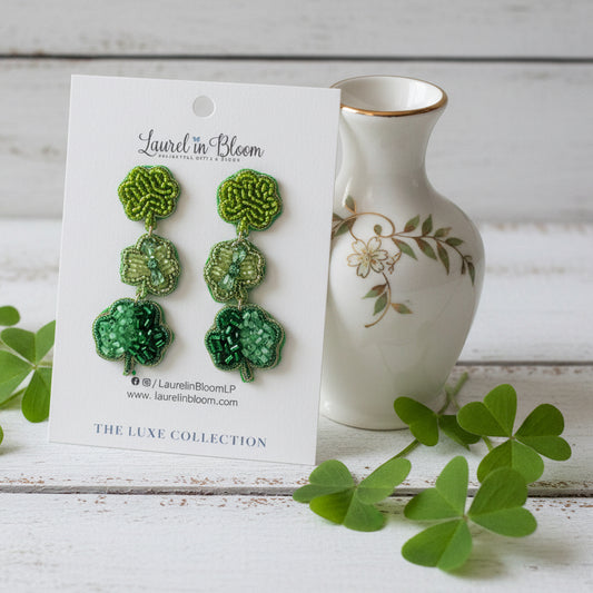 Lucky Clover Cascade Earrings