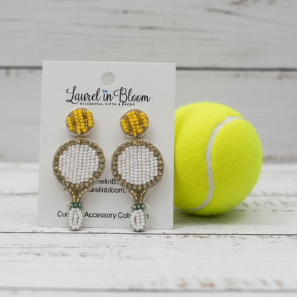 Center Court Tennis Sparkle Earrings