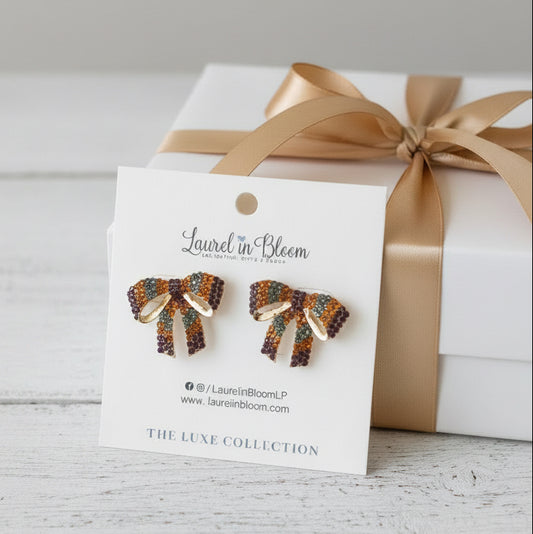 Harvest Bow Celebration Earrings