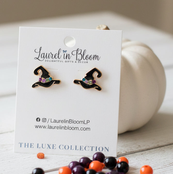 Sweet Sorceress Witch Hat Earrings