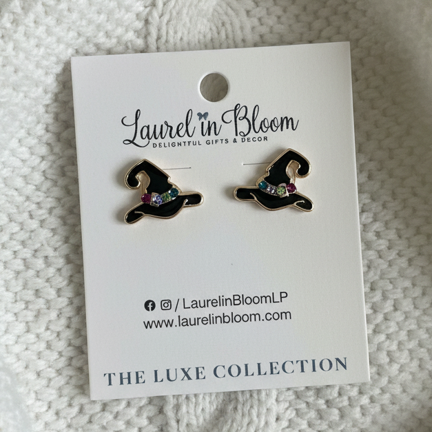 Sweet Sorceress Witch Hat Earrings