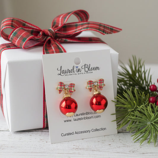 ‘Tis the Season Christmas Ornament Earrings