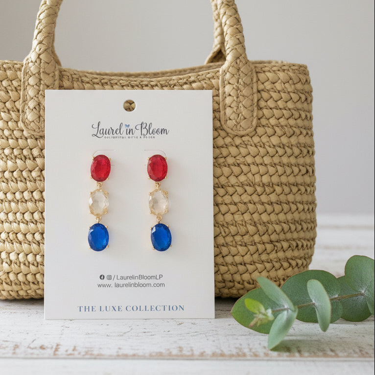 Harper LUXE Trio Drops (Red White & Blue)