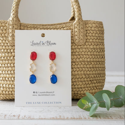 Harper LUXE Trio Drops (Red White & Blue)