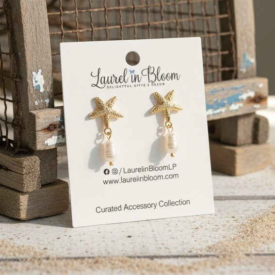 Star of the Sea Starfish Drop Earrings