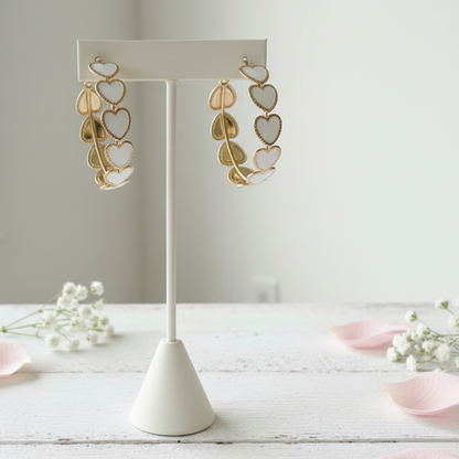 Big Hearted Hoop Earrings
