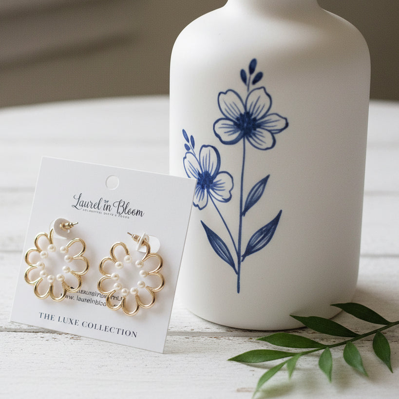 Amanda Floral LUXE Earrings