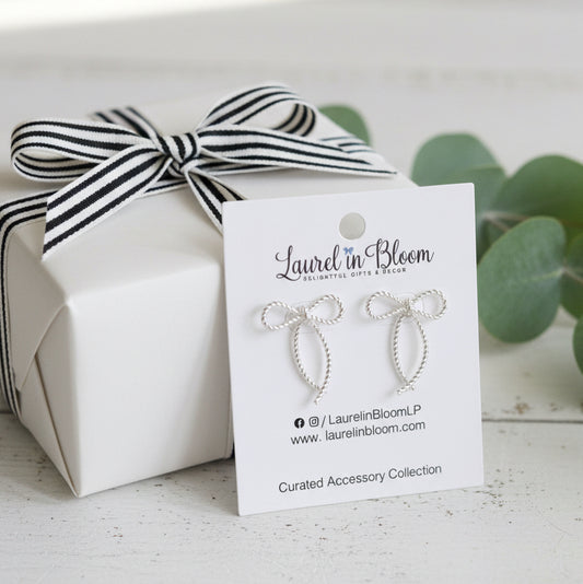 Classic Rope Bow Earrings