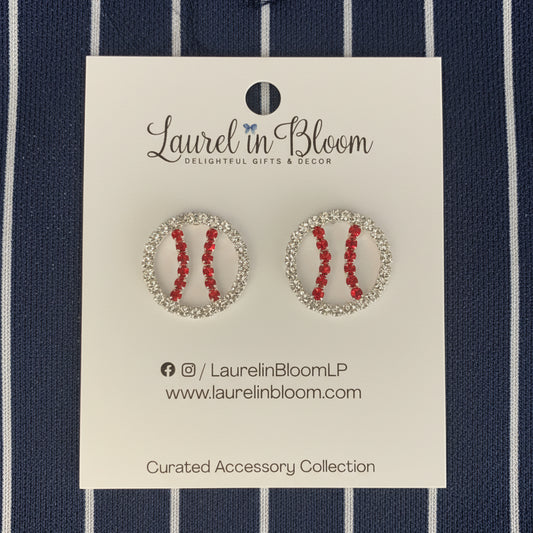 Pitch Perfect Baseball Earrings