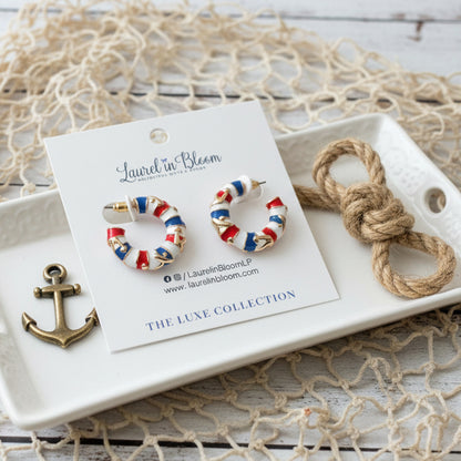 Anchors Away Nautical Hoops