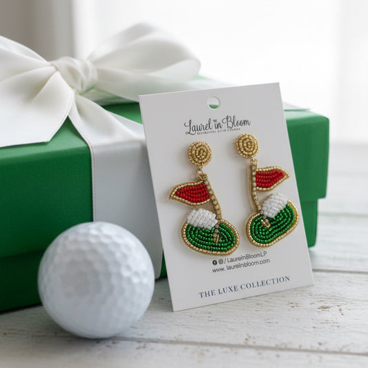 Augusta Greens Statement Golf Earrings