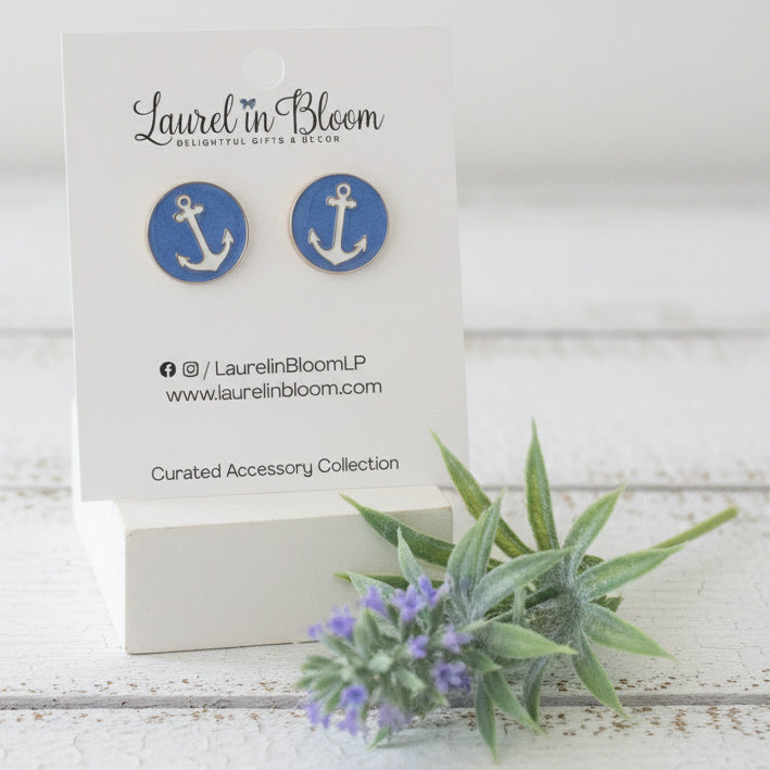 Port & Main Anchor Earrings