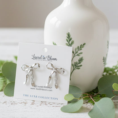 Pretty Bow Dangles LUXE Earrings