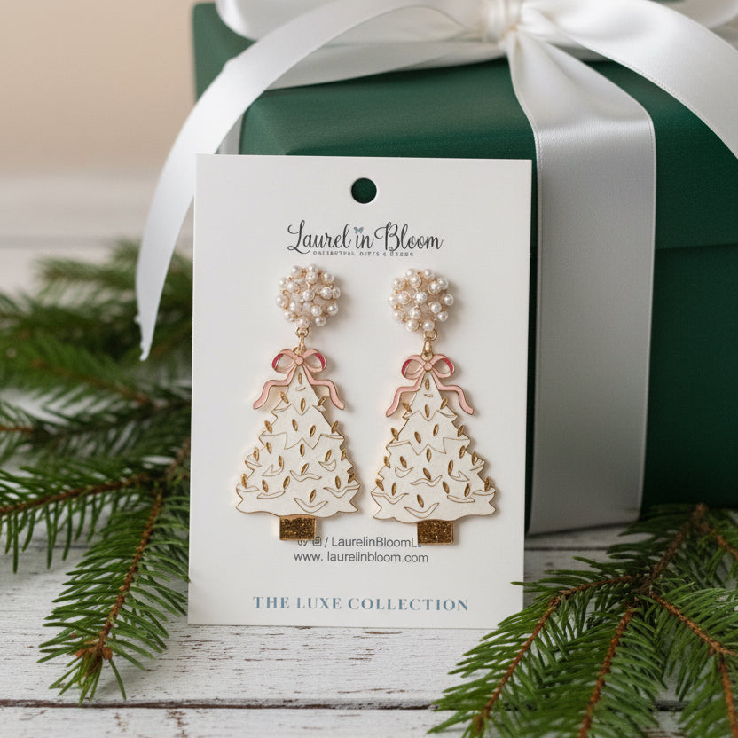 Ribbon & Pearls Christmas Tree Drops