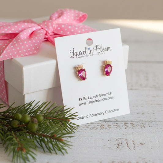 Retro Christmas Bulbs Holiday Earrings