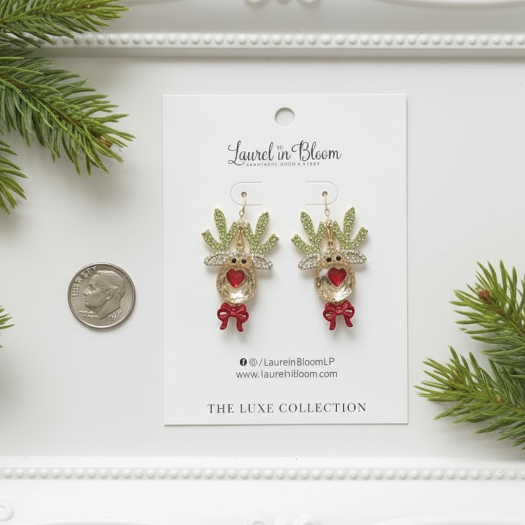 Reindeer Sweetheart Earrings