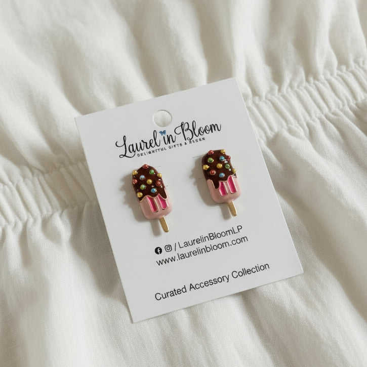 I Scream You Scream Ice Cream Earrings