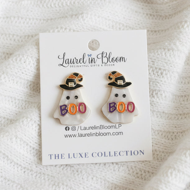 Boo to You Ghost Earrings