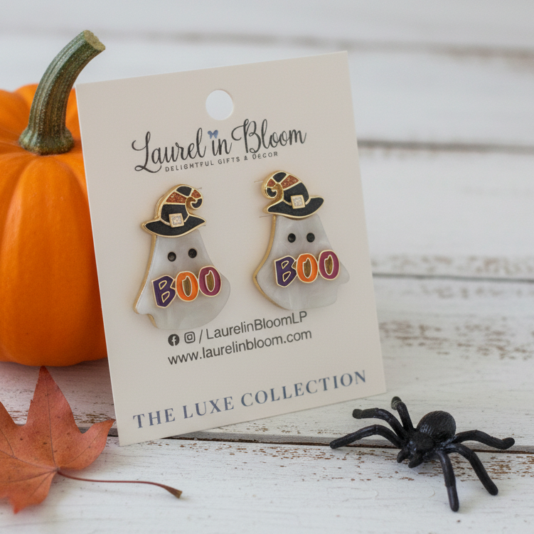 Boo to You Ghost Earrings