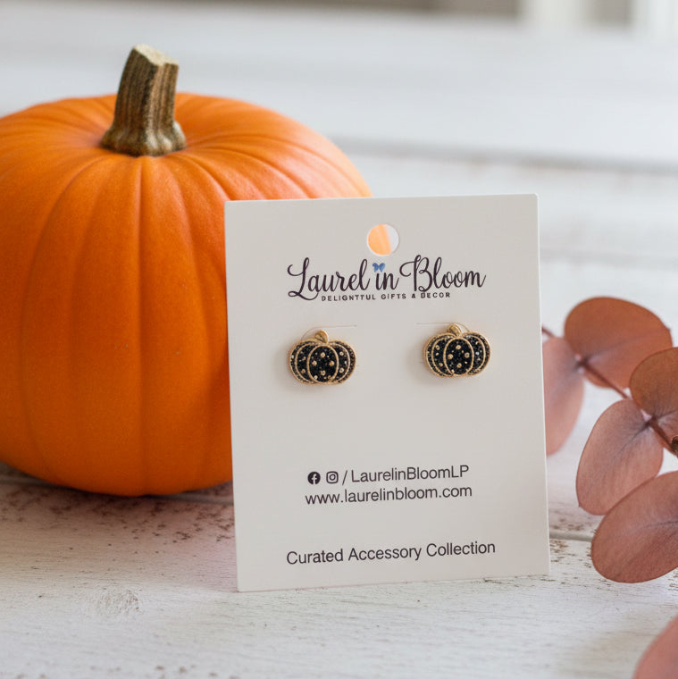 Petite Punks Pumpkin Stud Earrings