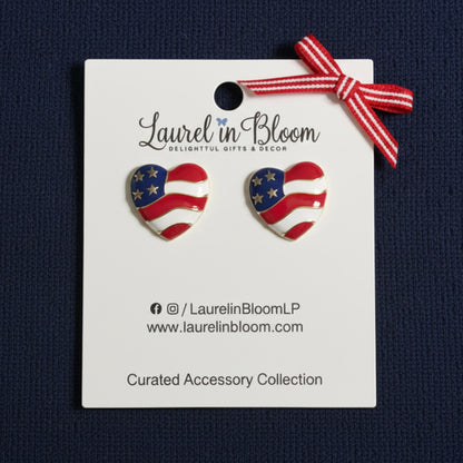 Star Spangled Sweetheart Studs