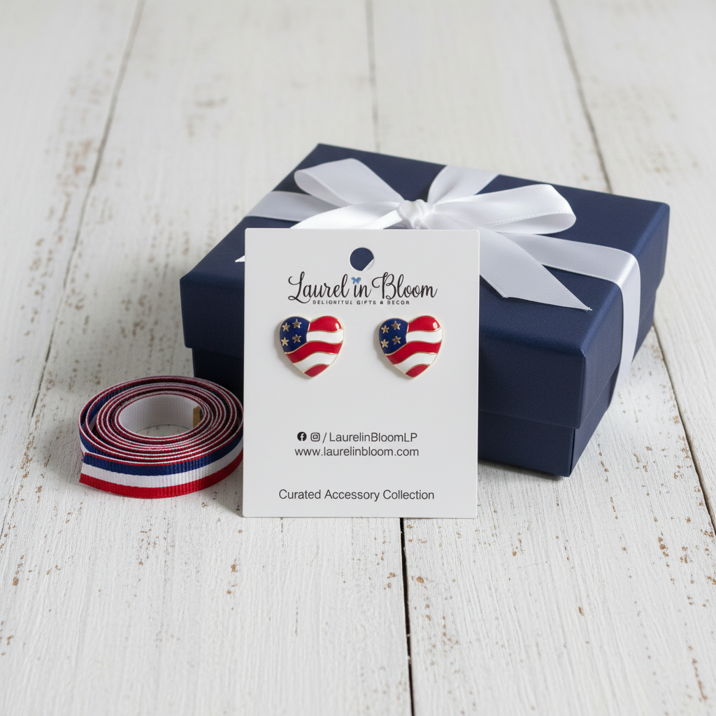 Star Spangled Sweetheart Studs