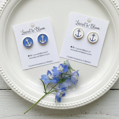 Port & Main Anchor Earrings