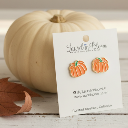 Pumpkin Perfect! Stud Earrings