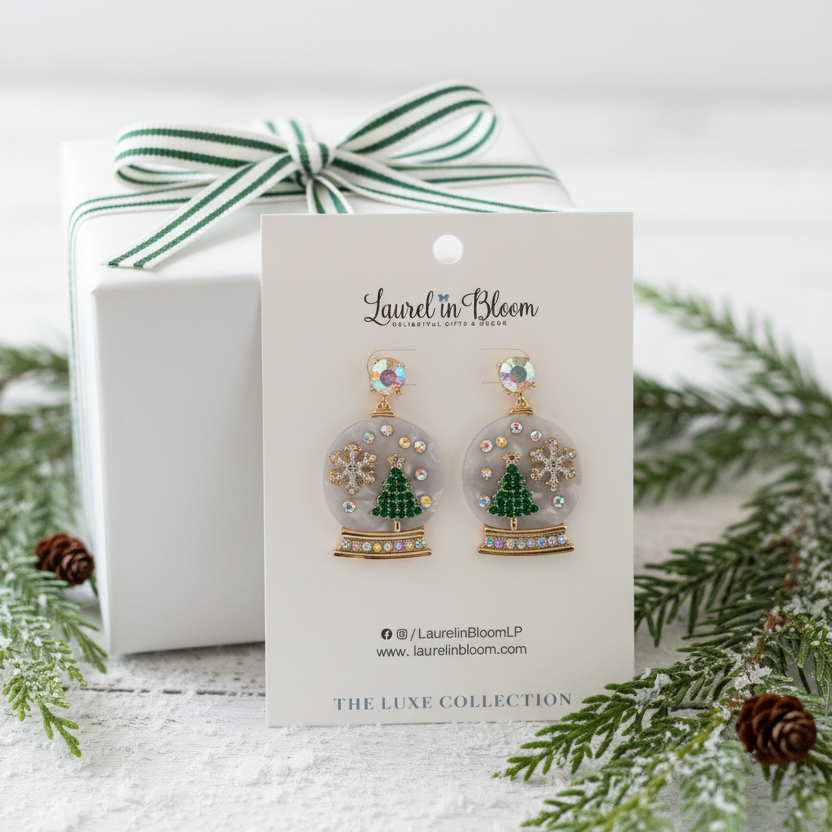 Winter Memories Snow Globe Earrings
