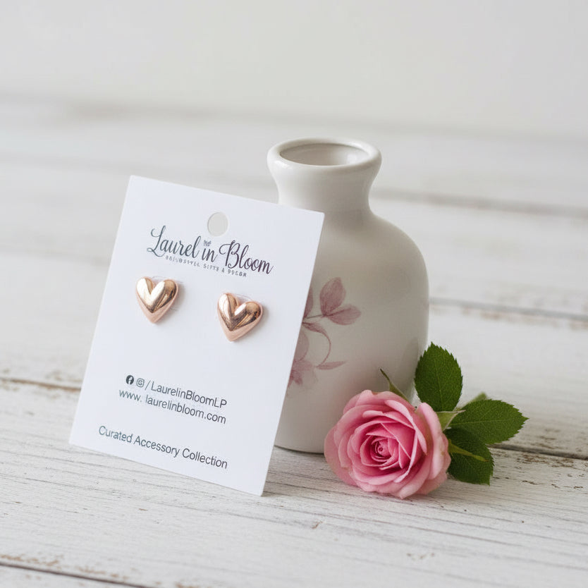 Itty Bitty Big Heart Earrings