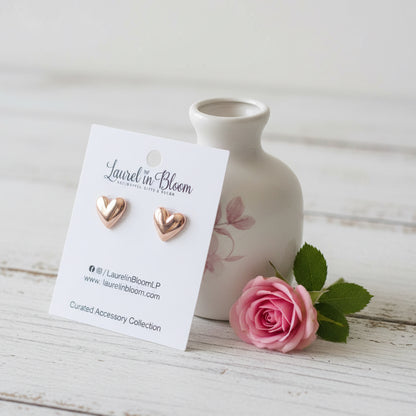 Itty Bitty Big Heart Earrings