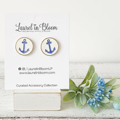 Port & Main Anchor Earrings