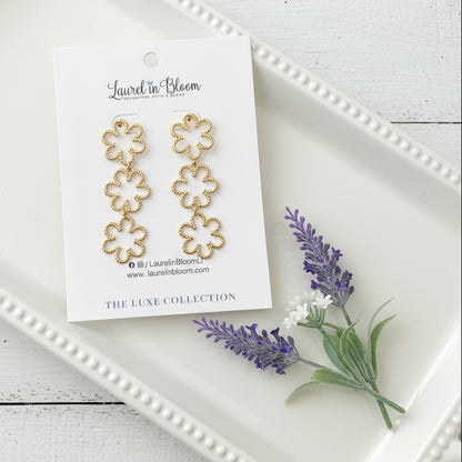 LUXE Petal Bloom Trios Earrings